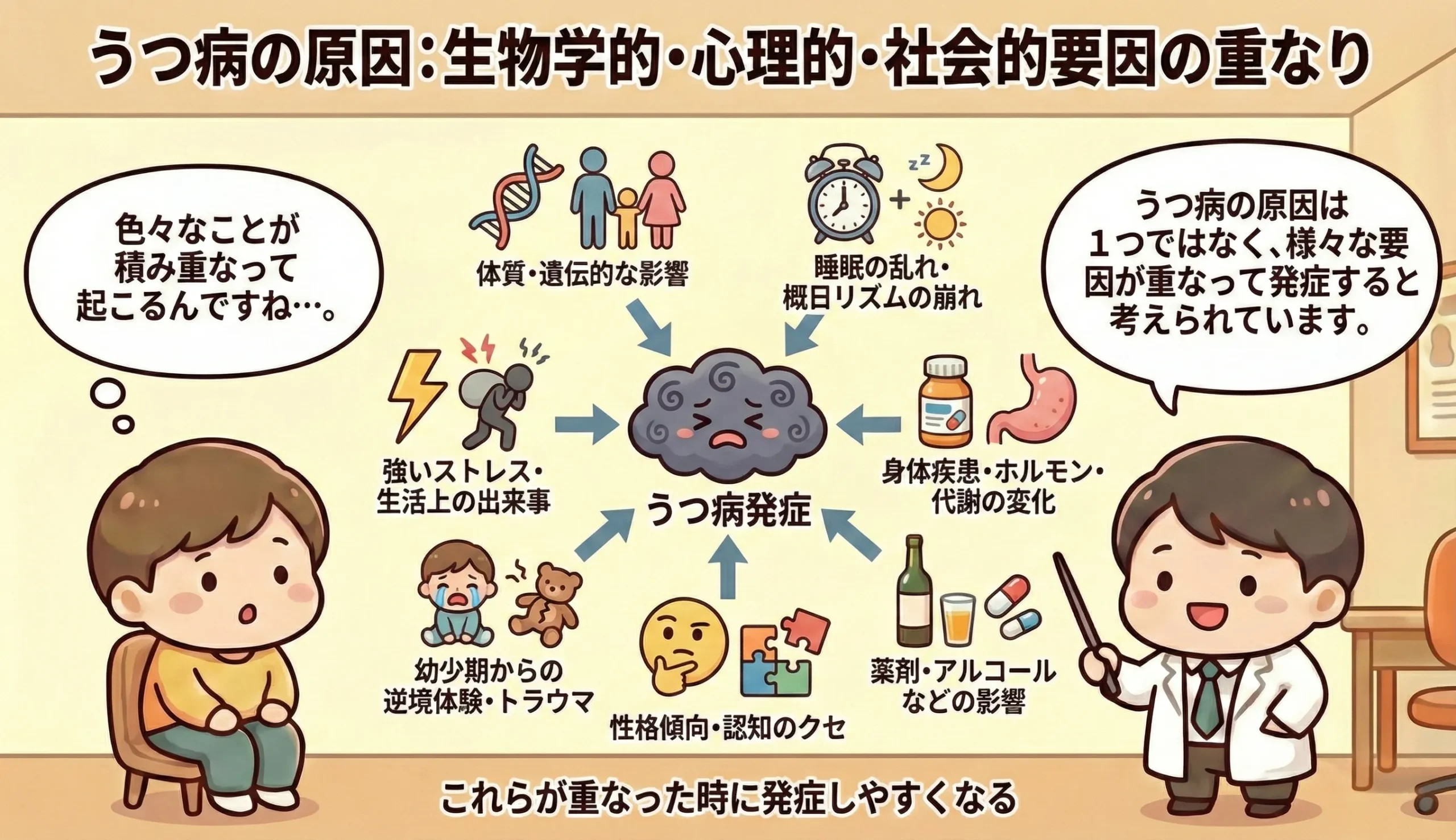 うつ病の原因について