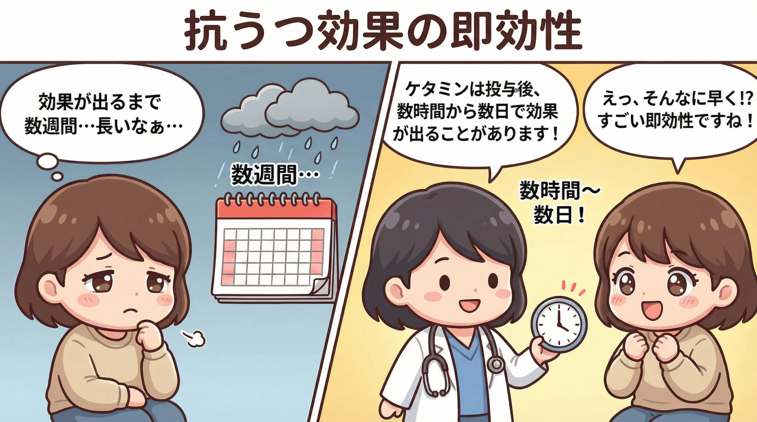 抗うつ効果の即効性